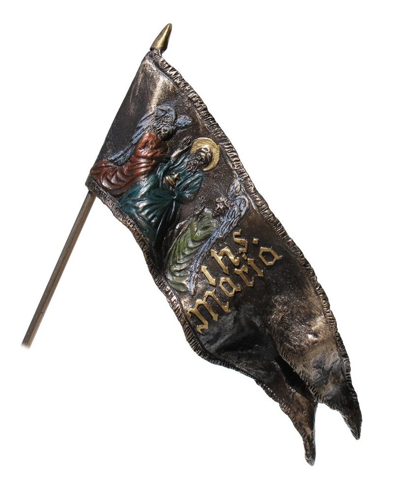 Unicorn Studios WU76003A4 Joan of Arc On Horse Back with Flag - Mbz and Color - Image 4